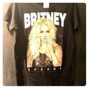 Britney Spears Black Graphic Tshirt